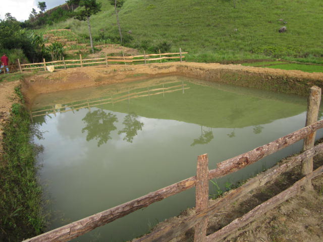 Dug Out Pond at Mawpun Lasiar RIDF, NABARD, Location - Tiehsaw